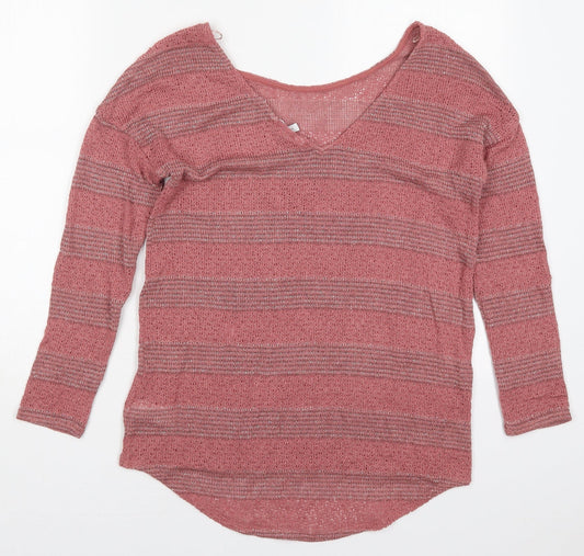 Womens UK Size 8 NEXT Pink Pullover Jumper