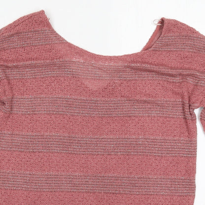 Womens UK Size 8 NEXT Pink Pullover Jumper