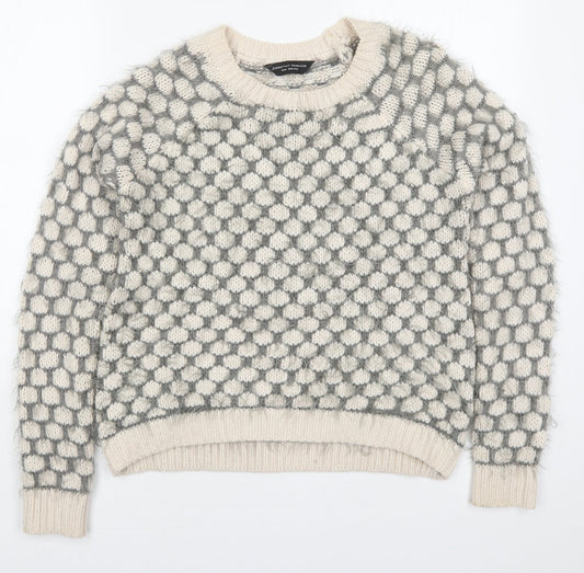 Womens UK Size 10 Dorothy Perkins Beige Pullover Jumper