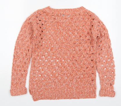 Atmosphere Womens Pink Round Neck  Acrylic Pullover Jumper Size 6