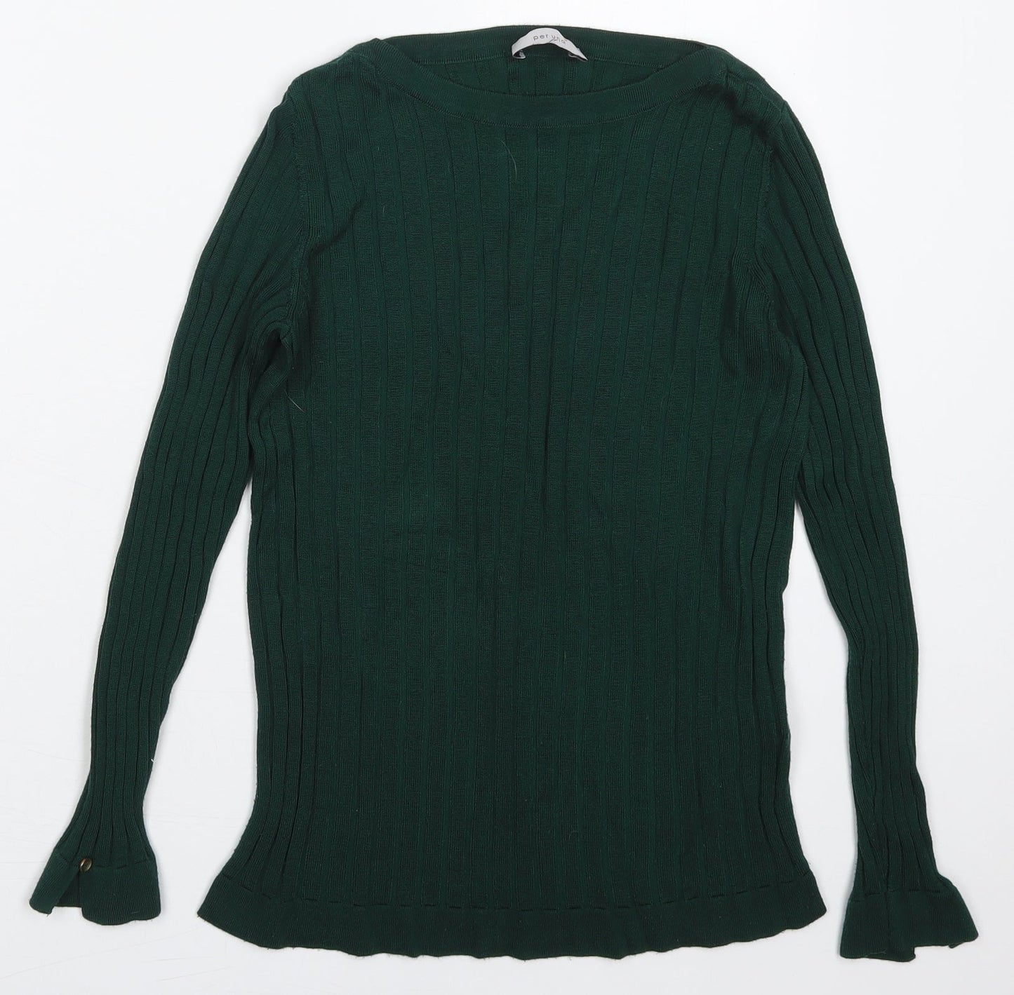 Womens UK Size 8 Marks and Spencer Green Pullover Jumper