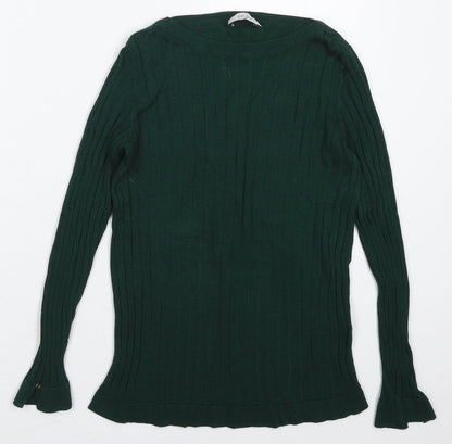 Womens UK Size 8 Marks and Spencer Green Pullover Jumper