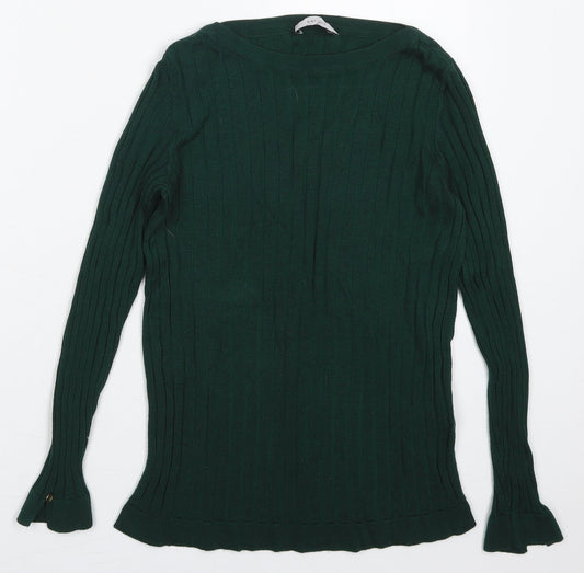 Womens UK Size 8 Marks and Spencer Green Pullover Jumper