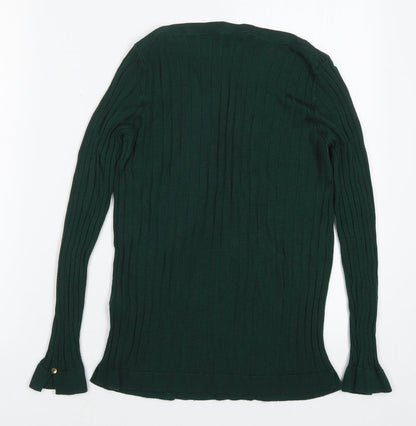 Womens UK Size 8 Marks and Spencer Green Pullover Jumper