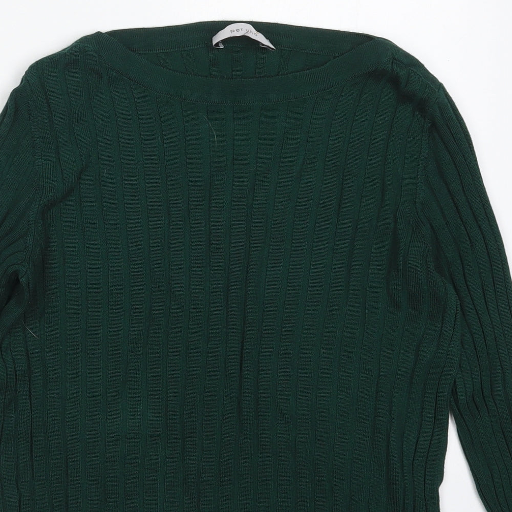 Womens UK Size 8 Marks and Spencer Green Pullover Jumper