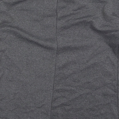 Brand and care label for Cameo Rose women’s grey cotton pullover sweatshirt, size S, pullover