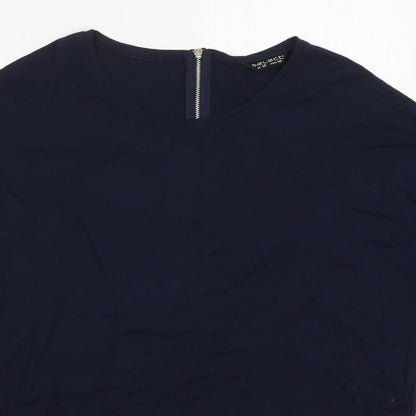 Womens UK Size 12 Select Blue Basic T-Shirt