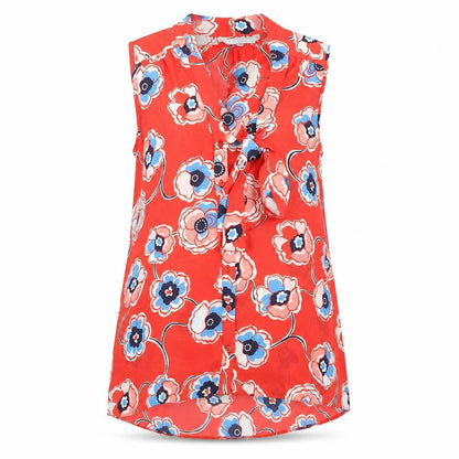 Womens UK Size 12 Red Herring Red Basic Button-Up
