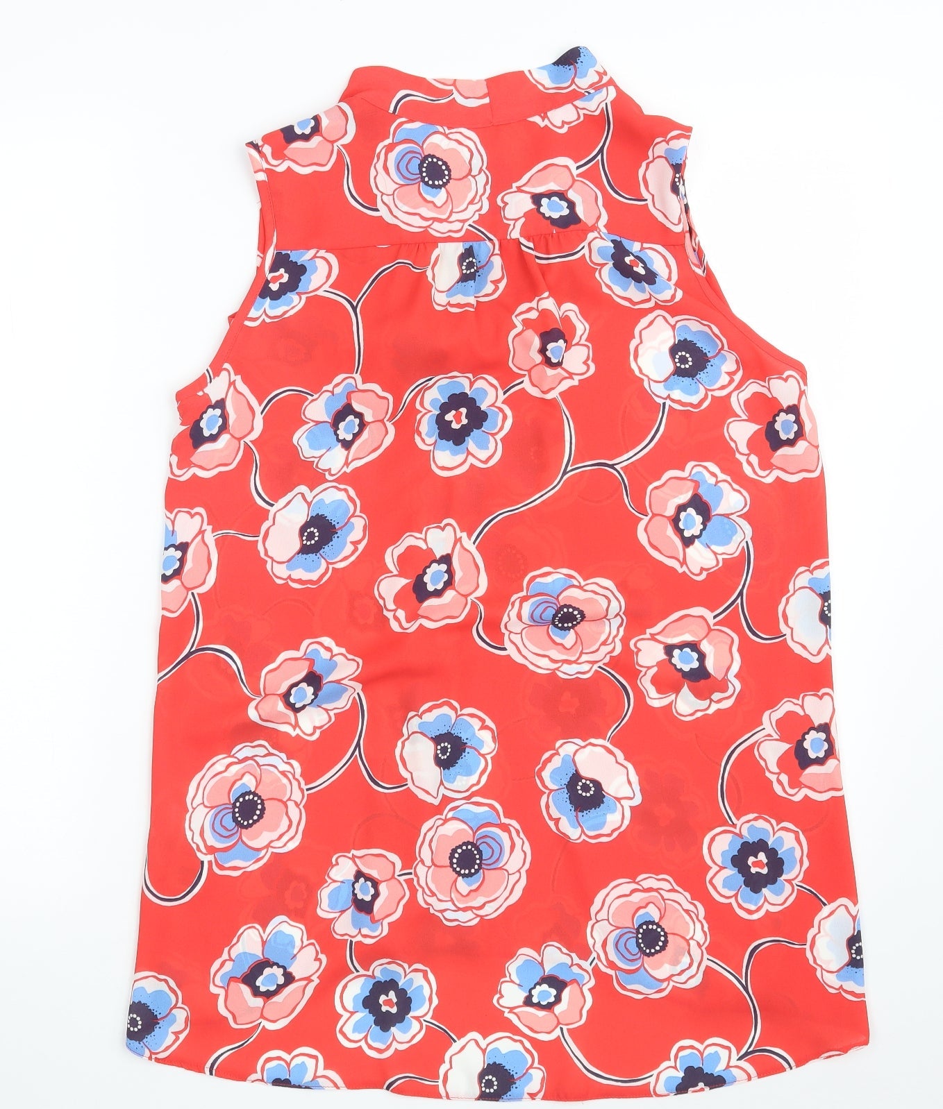 Womens UK Size 12 Red Herring Red Basic Button-Up