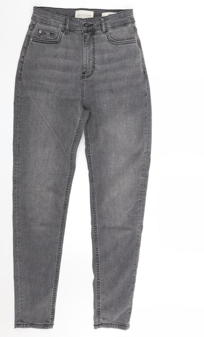 Womens UK Size 8 Marks and Spencer Slim Fit Skinny Grey Jeans