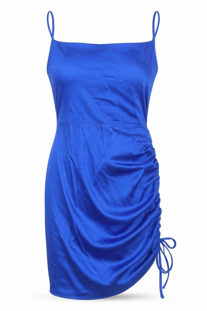 NAANAA Womens Blue  Polyester Bodycon  Size 12  Off the Shoulder Zip