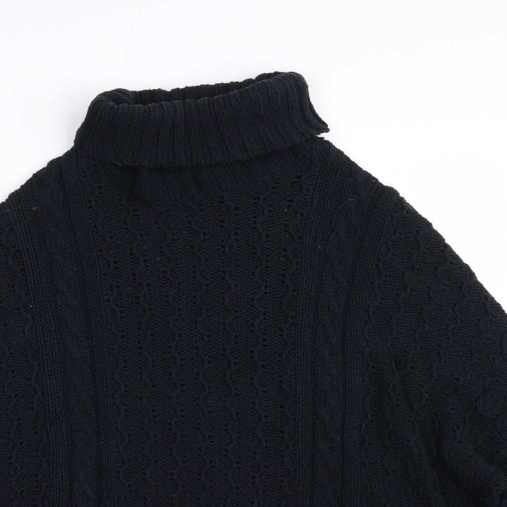 Womens UK Size M Papaya Blue Pullover Jumper