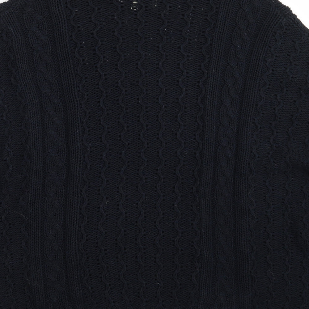 Womens UK Size M Papaya Blue Pullover Jumper