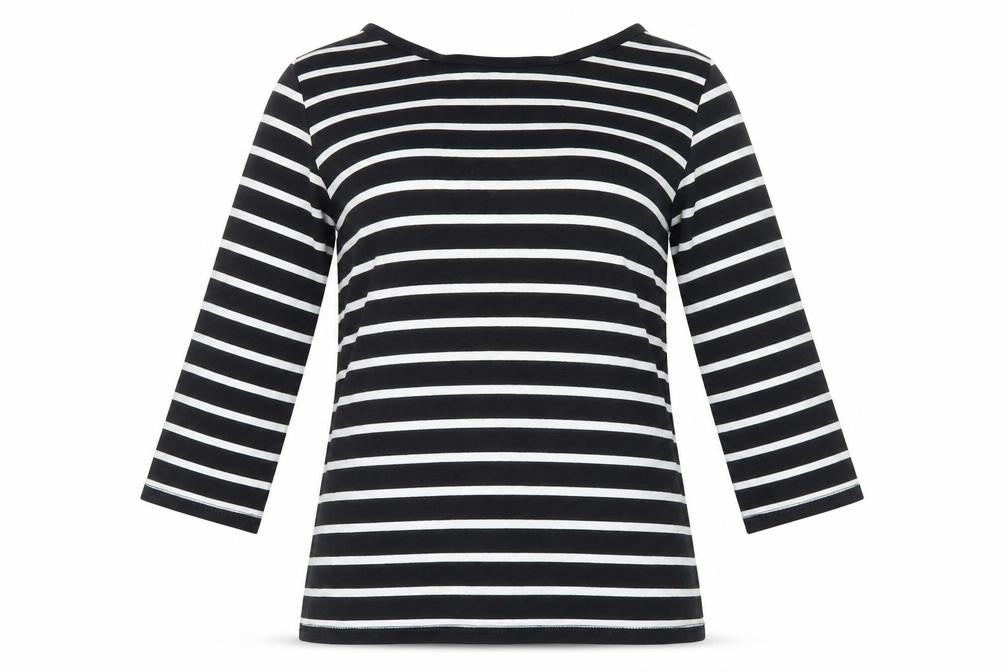 Womens UK Size S Dunnes Stores Black Basic T-Shirt