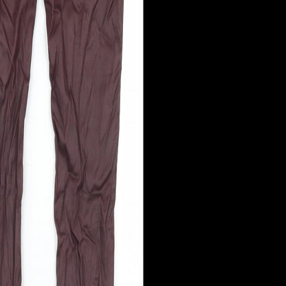 Parisian Womens Purple  Viscose Skinny Jeans Size 8 L27 in Regular Button