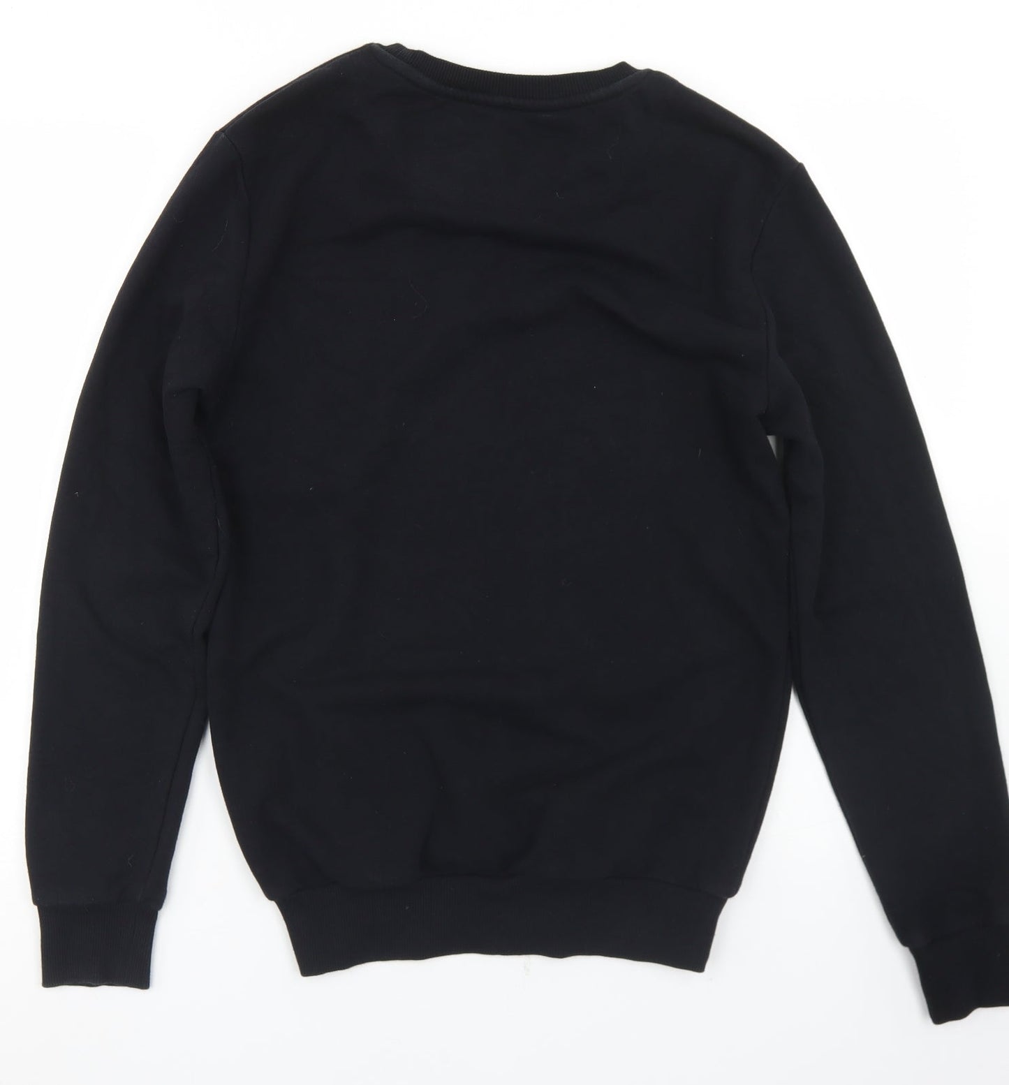 F&F Womens Black  Cotton Pullover Sweatshirt Size S   - Rainbows