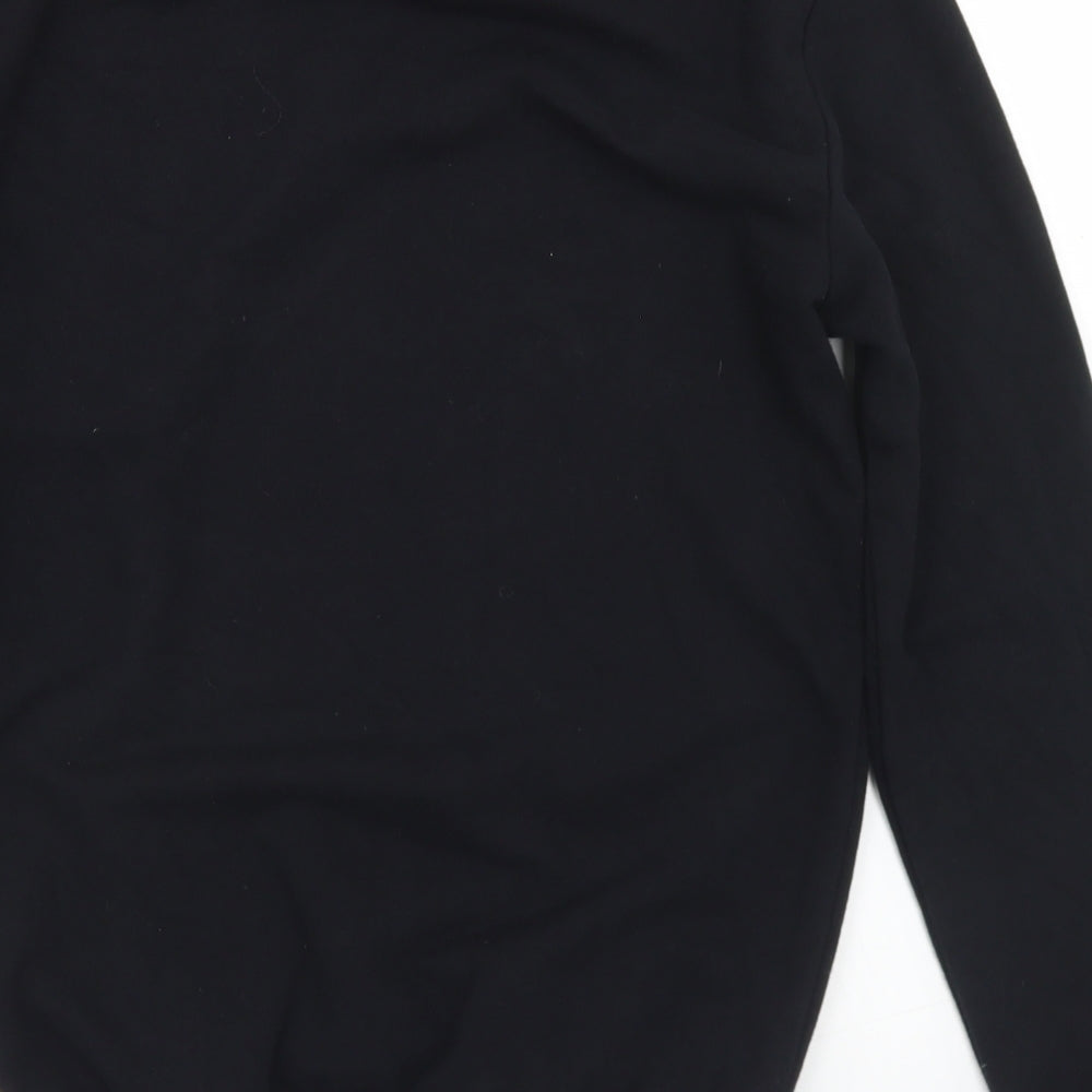 F&F Womens Black  Cotton Pullover Sweatshirt Size S   - Rainbows
