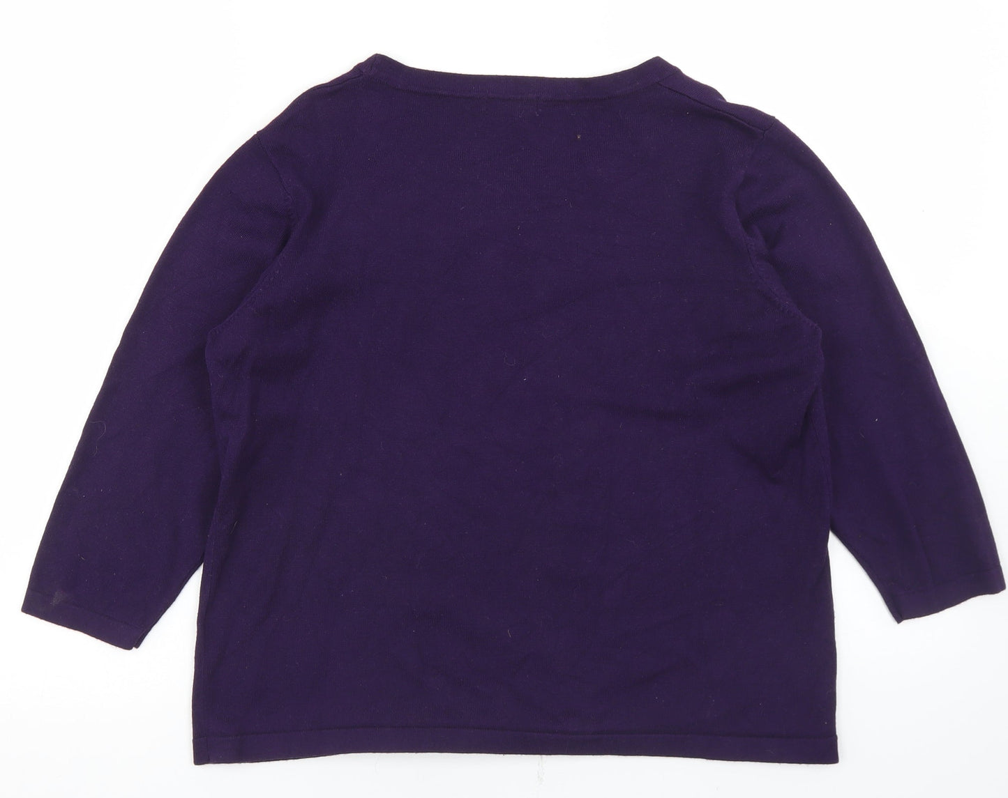 Womens UK Size M BM Purple Pullover Jumper