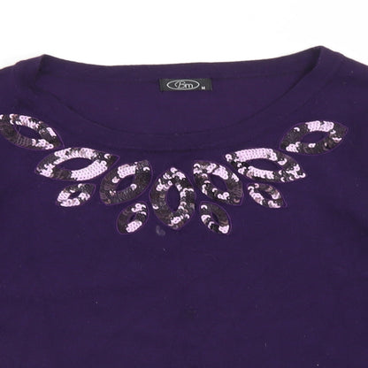 Womens UK Size M BM Purple Pullover Jumper