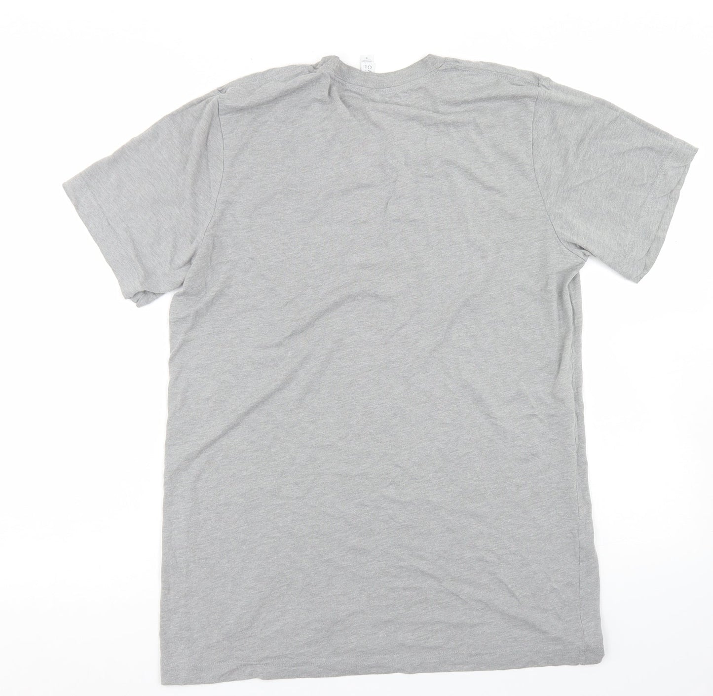 Womens UK Size M Canvas Grey Basic T-Shirt
