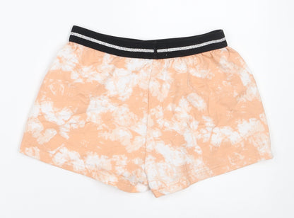 New Look  Girls Orange  Polyester Sweat Shorts Size S  Regular