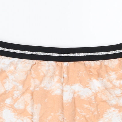 New Look  Girls Orange  Polyester Sweat Shorts Size S  Regular