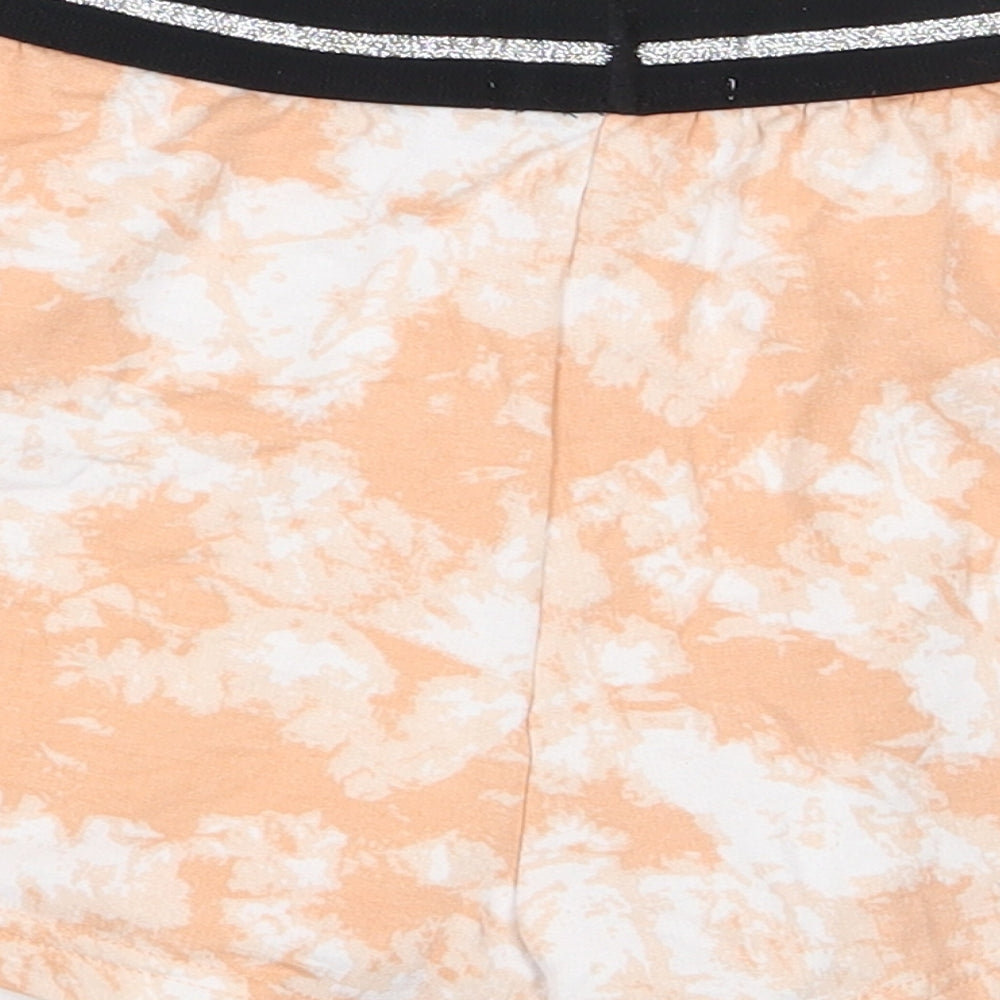 New Look  Girls Orange  Polyester Sweat Shorts Size S  Regular