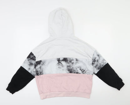 SheIn Girls Multicoloured  Cotton Pullover Hoodie Size 11-12 Years  Pullover