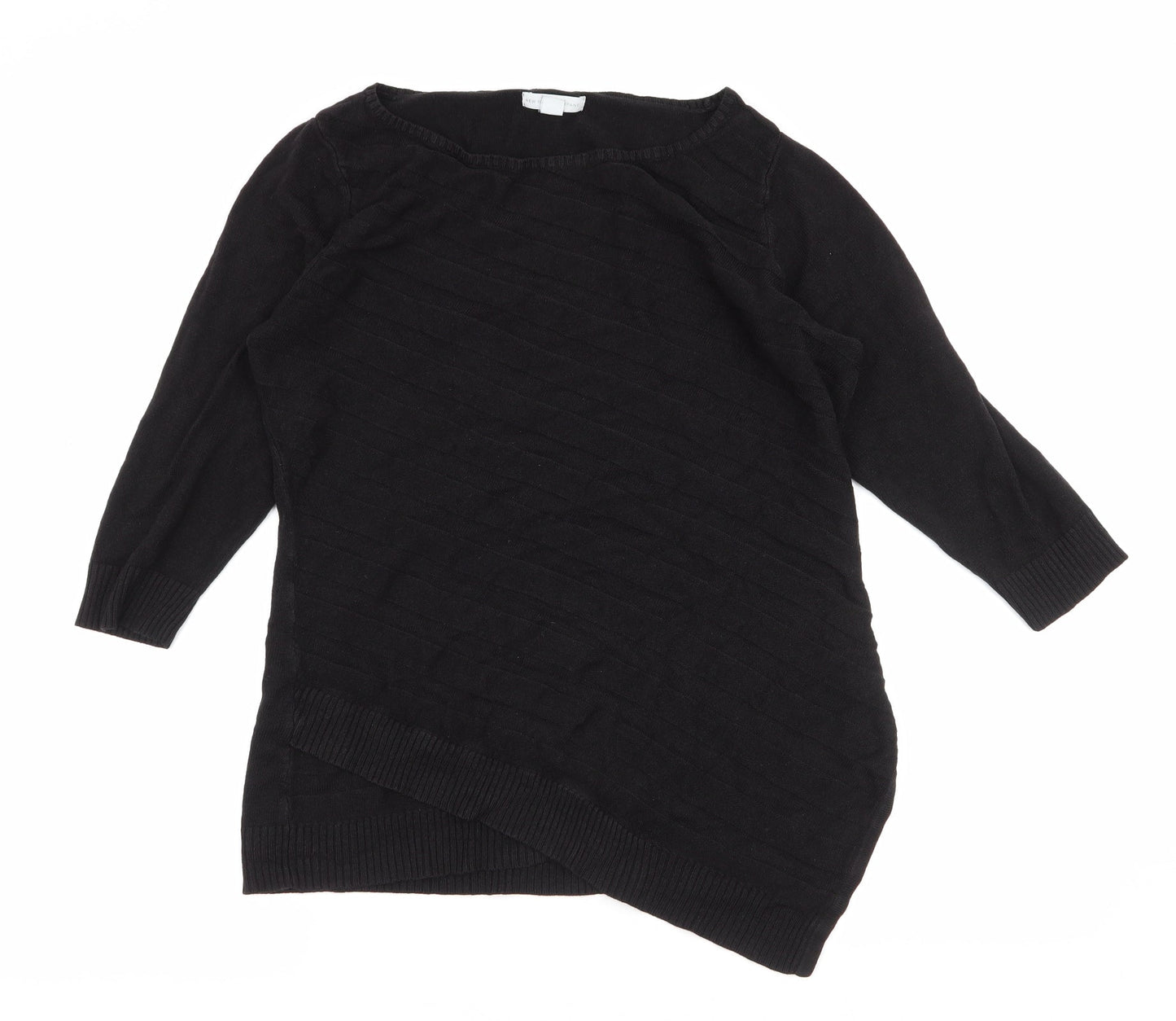 Womens UK Size M New York & Company Black Pullover Jumper