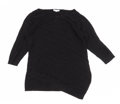Womens UK Size M New York & Company Black Pullover Jumper