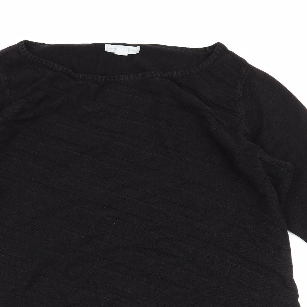 Womens UK Size M New York & Company Black Pullover Jumper