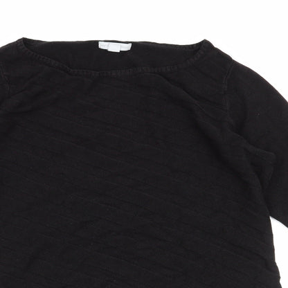 Womens UK Size M New York & Company Black Pullover Jumper