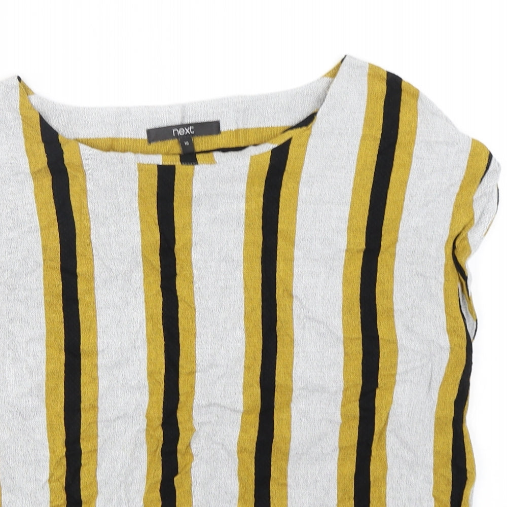 Womens UK Size 10 NEXT Multicoloured Tunic T-Shirt