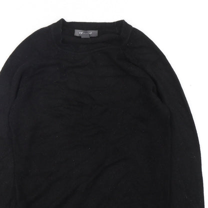 Primark Womens Black Round Neck  Acrylic Pullover Jumper Size 4