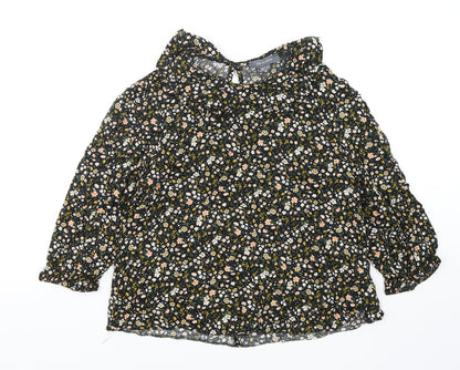 Primark Womens Multicoloured Floral Viscose Basic Blouse Size 8 Collared