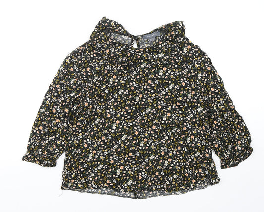 Primark Womens Multicoloured Floral Viscose Basic Blouse Size 8 Collared