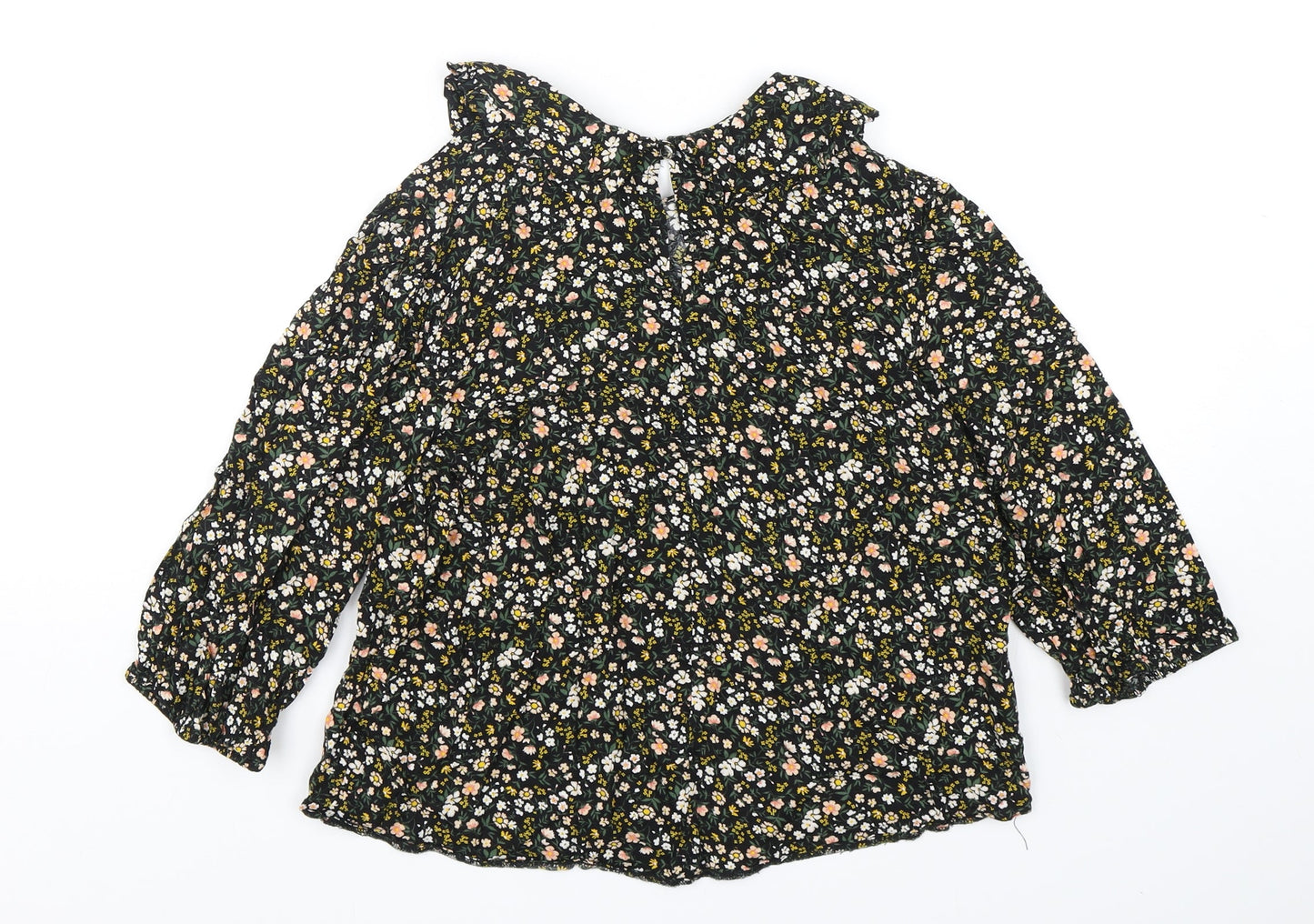 Primark Womens Multicoloured Floral Viscose Basic Blouse Size 8 Collared