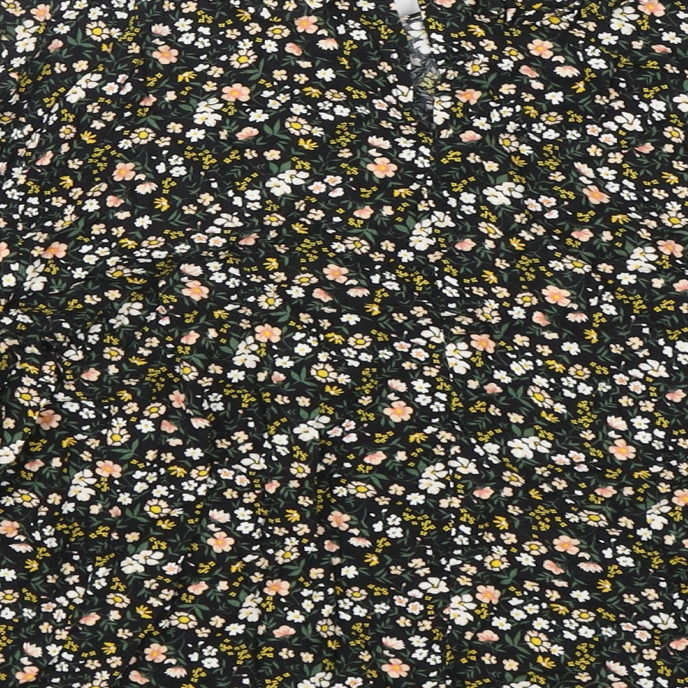 Primark Womens Multicoloured Floral Viscose Basic Blouse Size 8 Collared