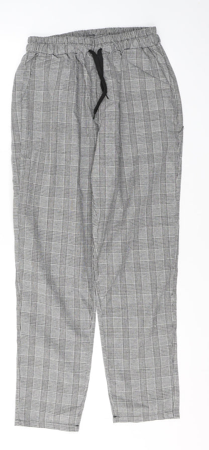 Womens UK Size M Preworn Regular Fit  Black Trousers