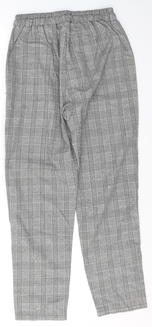 Womens UK Size M Preworn Regular Fit  Black Trousers