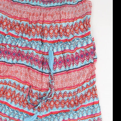 Dunnes Stores Womens Multicoloured Geometric Viscose Playsuit One-Piece Size S L3 in Pullover