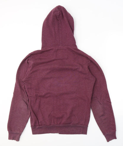 Mens UK Size XS Cedar Wood State Purple Full Zip Hoodie
