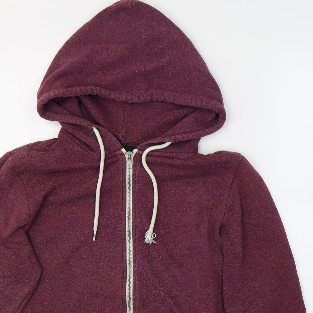 Mens UK Size XS Cedar Wood State Purple Full Zip Hoodie
