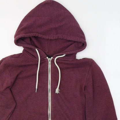 Mens UK Size XS Cedar Wood State Purple Full Zip Hoodie