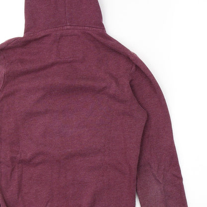 Mens UK Size XS Cedar Wood State Purple Full Zip Hoodie