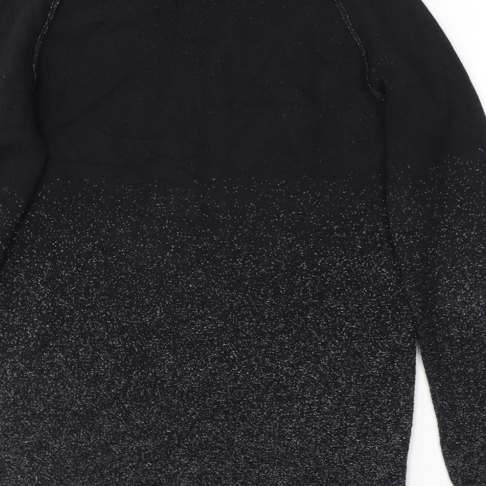 Womens UK Size 10 NEXT Black Basic T-Shirt