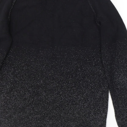 Womens UK Size 10 NEXT Black Basic T-Shirt