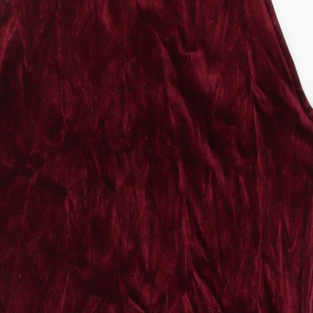 Miss Selfridge Womens Pink  Polyester Tank Dress  Size 10  Halter Button