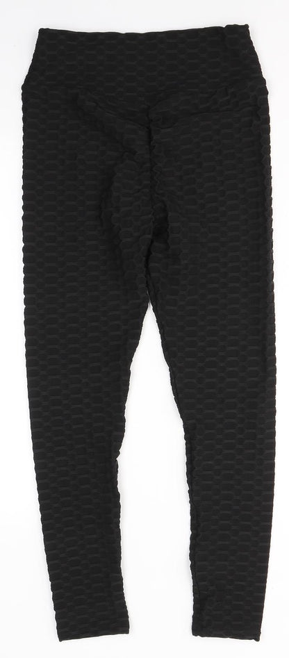 Womens UK Size L Preworn  Jegging Black Leggings