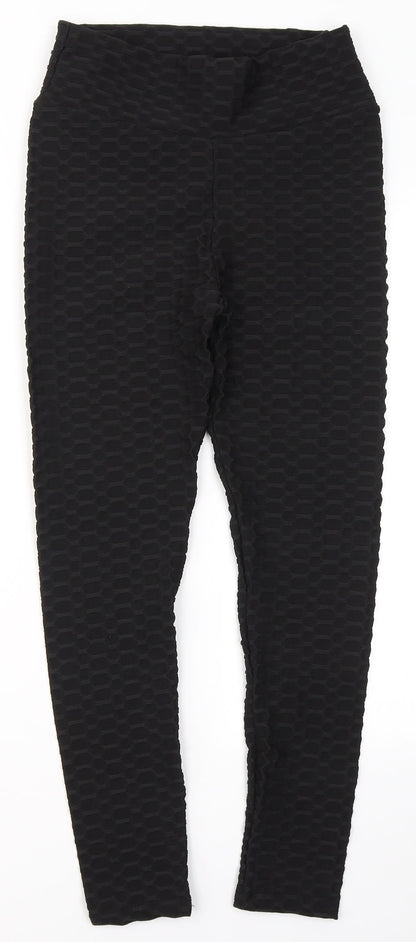 Womens UK Size L Preworn  Jegging Black Leggings